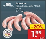 Bratwürste Angebote von Gut Ponholz bei Netto Marken-Discount Lemgo für 1,99 €