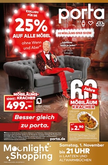 Aktueller porta Möbel Prospekt (Lehrte, 12 Seiten zum blättern porta Möbel Prospekt DIE MÖBILÄUMS-SPAR-SHOW mit 12 Seiten