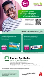 mea - meine apotheke Apotheken Prospekt der aktuellen Woche mit 4 Seiten, gültig von 01.06.2026 bis 30.06.2026, in Laufen und Umgebung Aktueller mea - meine apotheke Apotheken Prospekt in Laufen und Umgebung, "Unsere Juni-Angebote" mit 4 Seiten, 01.06.2026 - 30.06.2026