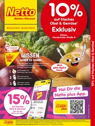 Netto Marken-Discount Prospekt: "10% auf frisches Obst & Gemüse", 2 Seiten, 04.08.2025 - 09.08.2025