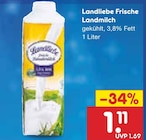 Frische Landmilch von Landliebe im aktuellen Netto Marken-Discount Prospekt für 1,11 €