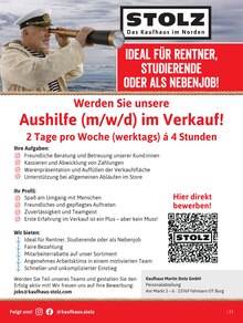 Saft im Kaufhaus Stolz Prospekt "STOLZ. Das Kaufhaus im Norden." mit 23 Seiten (Bremerhaven)