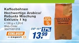 expert Dillingen - Kaffeebohnen Hochwertige Arabica/Robusta Mischung Angebot im Prospekt Kaffeebohnen Hochwertige Arabica/Robusta Mischung bei expert im Dillingen Prospekt für 13,99 €