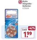 Aktuelles Hörgeräte-Batterien Angebot bei Rossmann in Bottrop ab 1,99 €