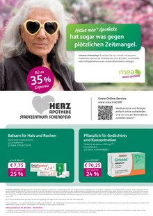 Aktueller mea - meine apotheke Prospekt "Unsere September-Angebote" Seite 1 von 4 Seiten für Schenefeld