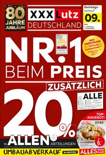 XXXLutz Möbelhäuser Prospekt "NR.1 BEIM PREIS" mit  Seiten (Reinbek)