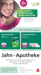 mea - meine apotheke Prospekt für Puchheim: "Unsere August-Angebote", 4 Seiten, 01.08.2025 - 31.08.2025
