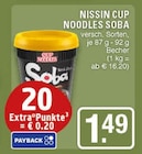 Cup Noodles Soba Angebote von Nissin bei EDEKA Haltern am See für 1,49 €