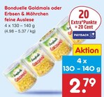 Goldmais oder Erbsen & Möhrchen feine Auslese von Bonduelle für 2,79 € bei Netto Marken-Discount im Angebot Goldmais oder Erbsen & Möhrchen feine Auslese von Bonduelle im aktuellen Netto Marken-Discount Prospekt
