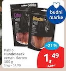 Hundesnack von Pablo im aktuellen budni Prospekt