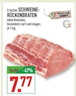 Frischer Schweinerückenbraten im Angebot bei Marktkauf in Recklinghausen Frischer Schweinerückenbraten Angebote bei Marktkauf Recklinghausen für 7,77 €