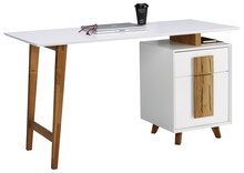 SCHREIBTISCH Eiche massiv Eichefarben, Weiß bei XXXLutz Möbelhäuser in Aachen SCHREIBTISCH Eiche massiv Eichefarben, Weiß im Angebot bei XXXLutz Möbelhäuser Aachen für 139,00 €