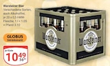 Bier Angebote von Warsteiner bei GLOBUS Neubrandenburg für 10,49 €
