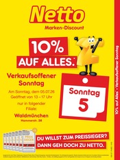 Aktueller Netto Marken-Discount Discounter Prospekt in Waldmünchen und Umgebung, "10% auf ALLES" mit 2 Seiten, 05.07.2026 - 05.07.2026
