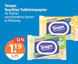 feuchtes Toilettenpapier bei V-Markt im Prospekt "" für 1,19 €