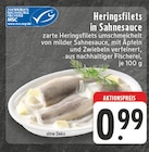 Heringsfilets in Sahnesauce bei EDEKA im Remscheid Prospekt für 0,99 €