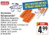Mini-Back-/Eiswürfel-Silikonform 'Kürbis' im EDEKA Prospekt Mini-Back-/Eiswürfel-Silikonform 'Kürbis' von Zenker im aktuellen EDEKA Prospekt für 4,99 €