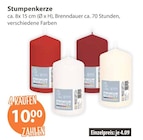 Stumpenkerze im V-Markt Prospekt Stumpenkerze von im aktuellen V-Markt Prospekt für 4,09 €