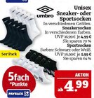 Unisex Sneaker- oder Sportsocken Angebote von umbro bei Marktkauf Schweinfurt für 4,99 €