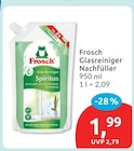 Glasreiniger Nachfüller von Frosch im aktuellen budni Prospekt