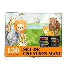 Malette de coloriage enfant 130 pièces en promo chez Carrefour Niort à 5,99 €