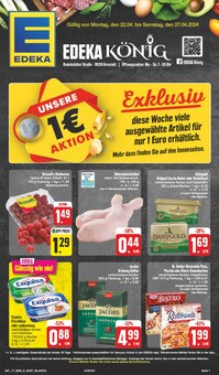 Aktueller EDEKA Prospekt "Wir lieben Lebensmittel!" Seite 1 von 26 Seiten für Neudietendorf