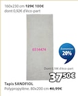 Tapis SANDFIOL - Jysk à Ajaccio Tapis SANDFIOL en promo chez Jysk Ajaccio à 37,50 €