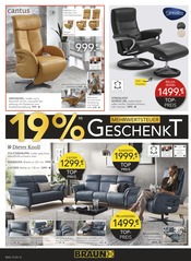 Aktueller BRAUN Möbel-Center Prospekt mit Relaxsessel, "19% MEHRWERTSTEUER GESCHENKT!", Seite 12