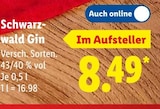Schwarzwald Gin im Angebot bei Lidl in Hückelhoven Schwarzwald Gin Angebote bei Lidl Hückelhoven für 8,49 €
