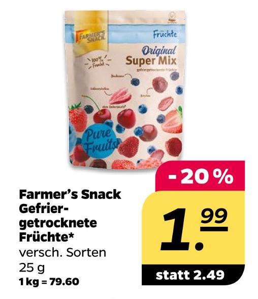 Gefriergetrocknete Früchte