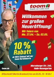 toom Baumarkt Prospekt "Respekt, wer's selber macht." für Kabelsketal, 15 Seiten, 27.04.2026 - 02.05.2026