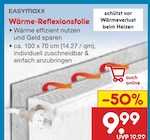 Wärme-Reflexionsfolie Angebote von EASYmaxx bei Netto Marken-Discount Bielefeld für 9,99 €
