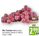 EDEKA Gerlingen - Bio Trauben rot Angebot im Prospekt Bio Trauben rot bei EDEKA im Gerlingen Prospekt für 2,99 €