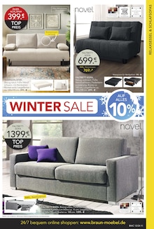 Sofa im BRAUN Möbel-Center Prospekt "WINTER SALE" mit 22 Seiten (Freiburg (Breisgau))