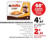 Viennoiseries Surgelées - NUTELLA - Super U à Nice Viennoiseries Surgelées - NUTELLA en promo chez Super U Nice à 2,33 €