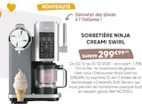 Sorbetière creami swirl - NINJA en promo chez Fnac Sorbetière creami swirl - NINJA dans le catalogue Fnac