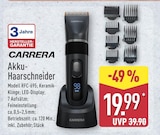 Akku-Haarschneider von CARRERA im aktuellen ALDI Nord Prospekt für 19,99 €