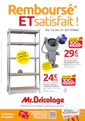 Bricolage Angebote im Prospekt "Remboursé* ET satisfait !" von Mr. Bricolage auf Seite 1