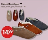 Damen Hausslipper im V-Markt Prospekt Damen Hausslipper von im aktuellen V-Markt Prospekt für 14,99 €