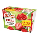 Desserts Fruitiers avec Morceaux "Offre Découverte" - ANDROS en promo chez Carrefour Desserts Fruitiers avec Morceaux "Offre Découverte" - ANDROS dans le catalogue Carrefour