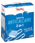 Tablettes anticalcaire 2 en 1 x48 (b) - Netto en promo chez Netto Périgueux à 3,70 €