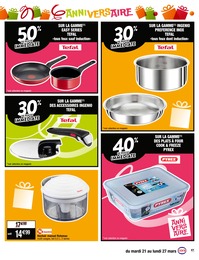 Prix et réduction Tefal dans le prospectus Cora en cours Offre Tefal dans le catalogue Cora du moment à la page 41