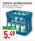600 Mineralwasser im Angebot bei Marktkauf in Dülmen 600 Mineralwasser Angebote von Forstetal bei Marktkauf Dülmen für 5,49 €