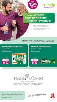 mea - meine apotheke Prospekt der Woche "Unsere September-Angebote" Seite 1, 01.09.2025 bis 30.09.2025 für Buxtehude Aktueller mea - meine apotheke Prospekt "Unsere September-Angebote" Seite 1 von 4 Seiten für Buxtehude