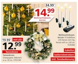 Tannenkranz oder Weihnachtsbaumkerzen von  im aktuellen Segmüller Prospekt für 14,99 €