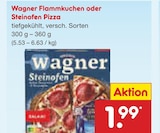 Flammkuchen oder Steinofen Pizza im Angebot bei Netto Marken-Discount in Monheim Flammkuchen oder Steinofen Pizza Angebote von Wagner bei Netto Marken-Discount Monheim für 1,99 €