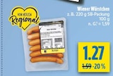 diska Weiden - Wiener Würstchen Angebot im Prospekt Wiener Würstchen bei diska im Weiden Prospekt für 1,27 €