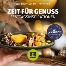Denns BioMarkt Prospekt "ZEIT FÜR GENUSS" für Weiden, 23 Seiten, 29.11.2023 - 31.12.2023