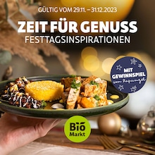 Denns BioMarkt Prospekt für Weiden mit 23 Seiten Denns BioMarkt Prospekt für Weiden: "ZEIT FÜR GENUSS", 23 Seiten, 29.11.2023 - 31.12.2023