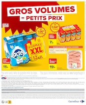 Promos Lait Demi-Écrémé dans le catalogue "GROS VOLUMES = PETITS PRIX" de Carrefour Lait Demi-Écrémé en promo dans le catalogue Carrefour à la page 28
